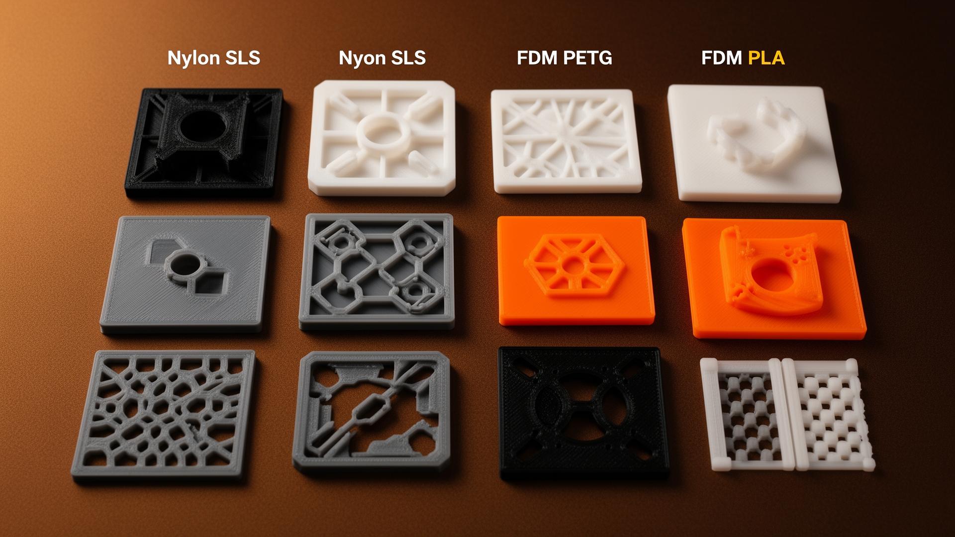 Tecnologías de manufactura aditiva SLS y FDM